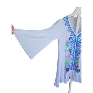 Lilly Pulitzer white multicolor Tunic Cover up
